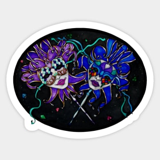 Jester Masks Sticker